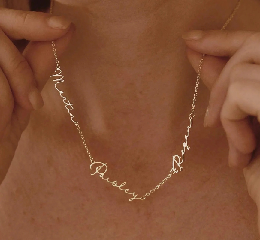 COLLIER LIENS PRÉCIEUX | JUSQU'À 3 PRÉNOMS
