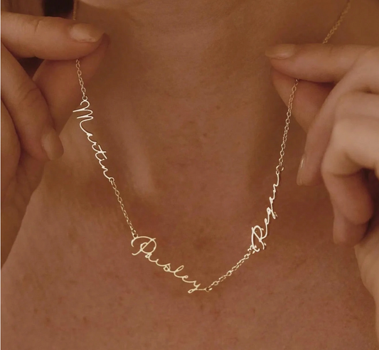 COLLIER LIENS PRÉCIEUX | JUSQU'À 3 PRÉNOMS